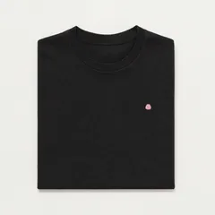 Folded heavyweight cotton t-shirt with a WireGum print